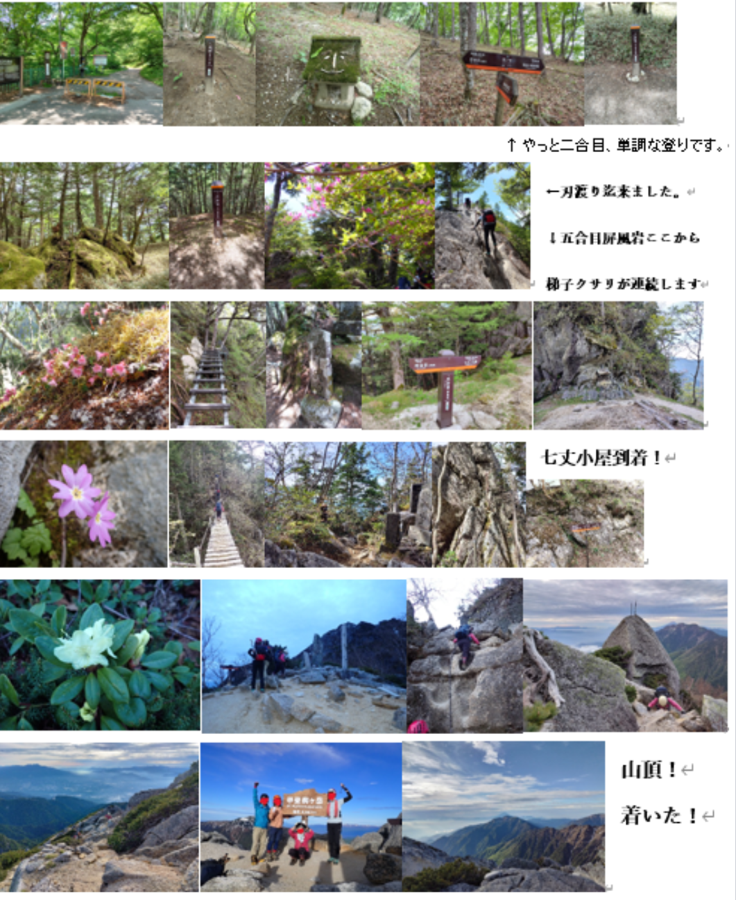 黒戸尾根から甲斐駒ヶ岳
